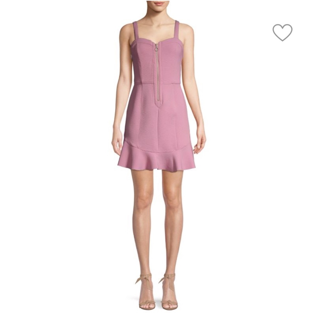 Lilac dress with zipper front
